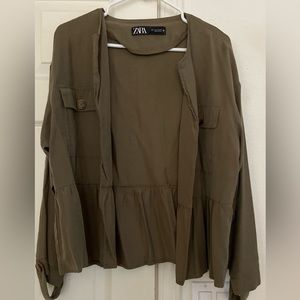 Zara ruffled cardigan